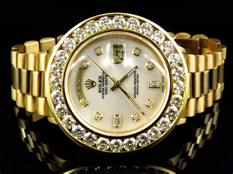 watch with diamonds around face